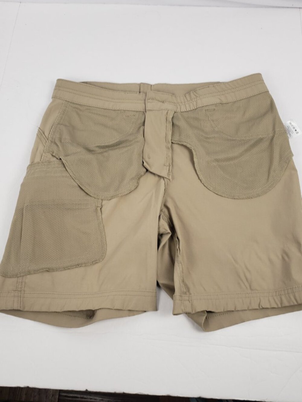 Eddie Bauer 6 Tan Shorts Womens Stretch Zip Pocket - Picture 6 of 12
